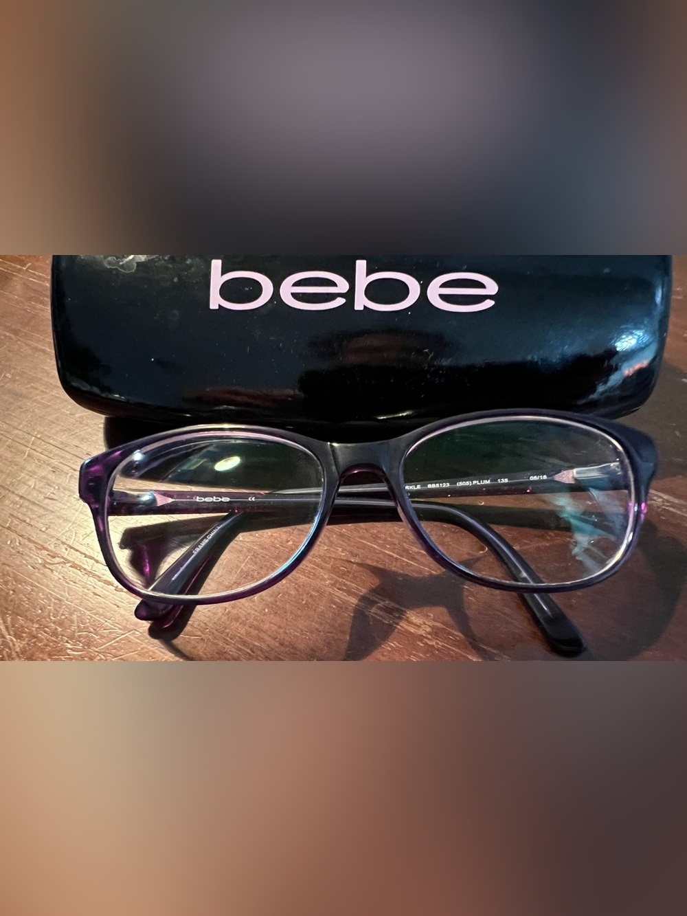 bebe Eyeglass Frames in Purple